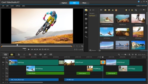Corel VideoStudio Pro X7 neues Interface