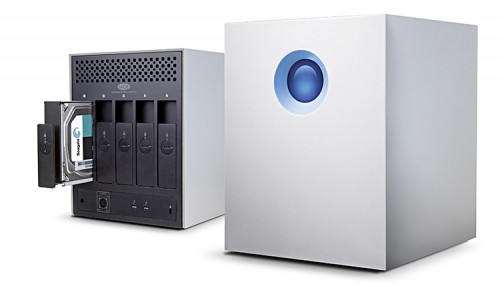 LaCie 5big TBT2 Rück- (links) und Vorderseite