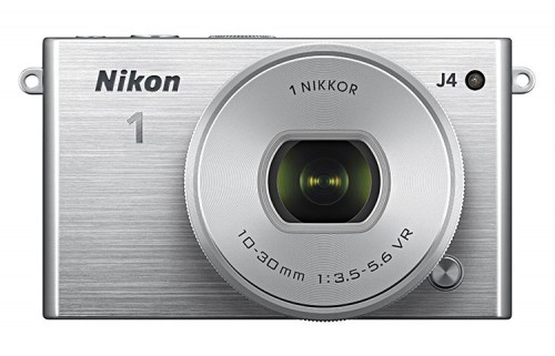 Nikon 1 J4 silbern frontal
