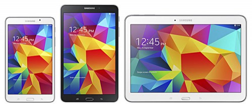 Samsung galaxy tab4 Modelle quer