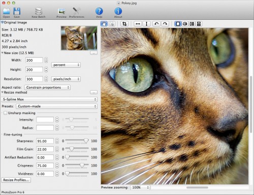 BenVista PhotoZoom Pro 6 screenshot