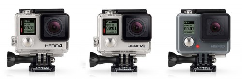 GoPro 2014 Lineup - Hero4 black - Hero4 silver - Hero