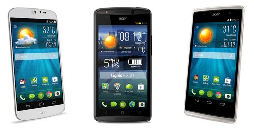 Acer Liquid Modelle Jade - E700 - Z500