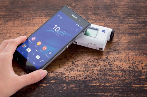 Sony FDR-X1000V und Smartphone