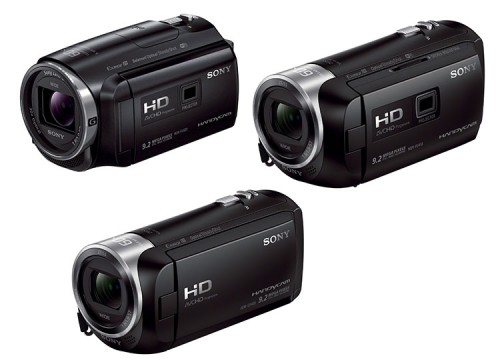 Sony PJ620 (links), PJ410 (rechts) und CX405 (unten)