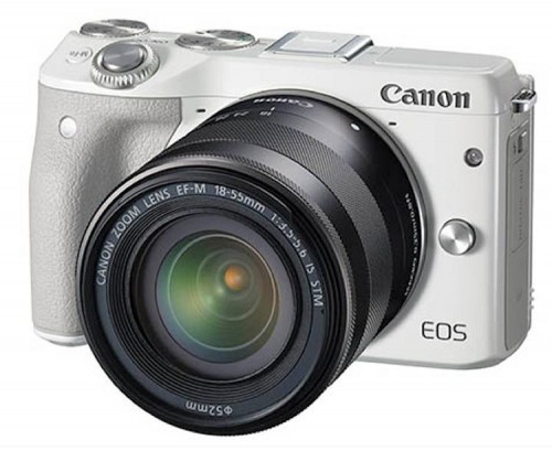 Caon EOSM3 white slant