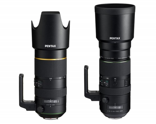 Pentax HD-DFA 70-200 (links) und 150-450