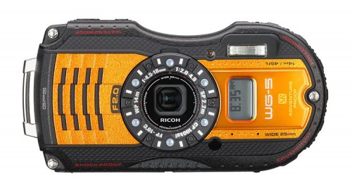 Ricoh WG-5 GPS orange frontal