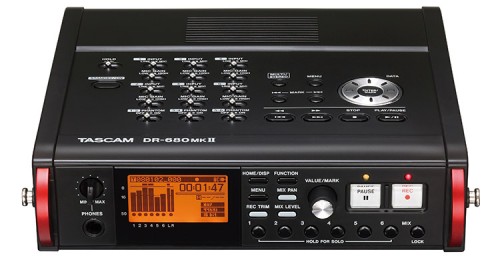 Tascam DR-680 Mark II von vorne oben