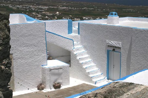 Santorini_Dorf