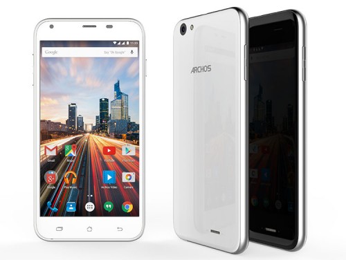 Archos 55 Helium Front Back white black 01