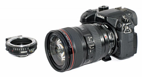Metabones Speedbooster XL 0.64x Canon-Objektiv an GH4