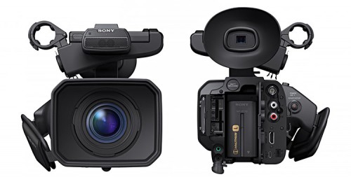 Sony HXR-NX100 von vrorne und hinten