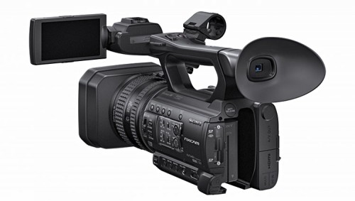 Sony HXR-NX100 links hinten
