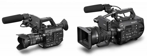 Sony PXW-FS5 und PXW-FS7 (rechts)