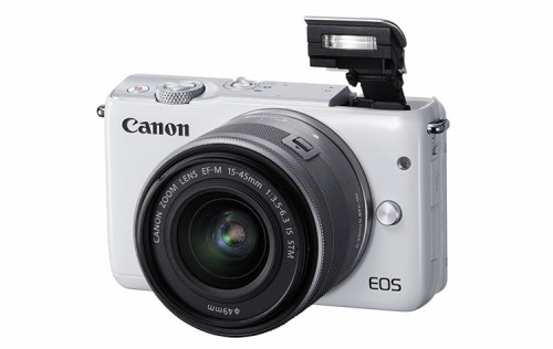 Canon EOS M10 mit EF-M15-45STM FSL Flash UP