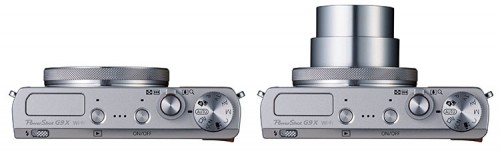 Canon PowerShot G9 X SL Top off-on