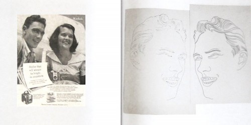 09-Buchzitat-Seiten-86-und-87-links-Kodak-Werbung-rechts-Zeichnung-von-Andy-Warhol_750