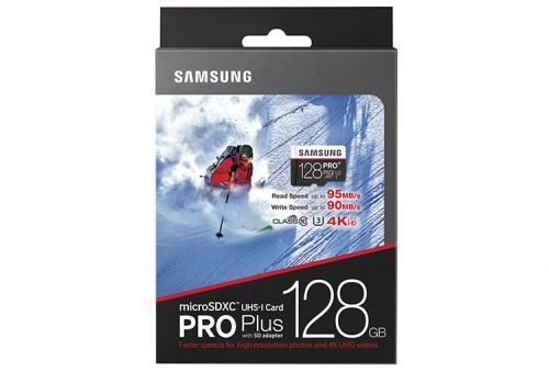 Samsung ProPlus microSDXC 128GB Packung frontal