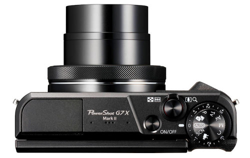 Canon PowerShot G7 X Mark II Top