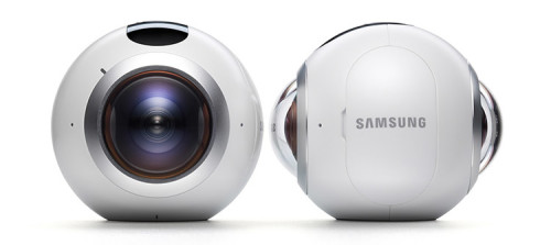 Samsung Gear 360 frontal und seitlich