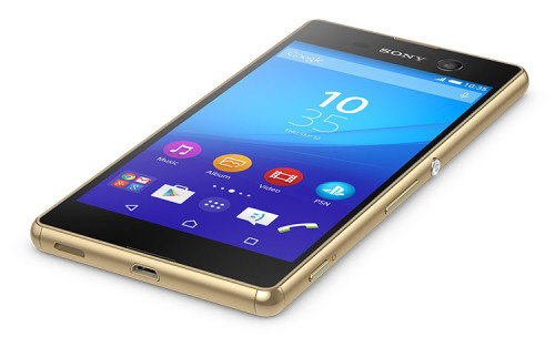 Sony Xperia M5 gold tabletop