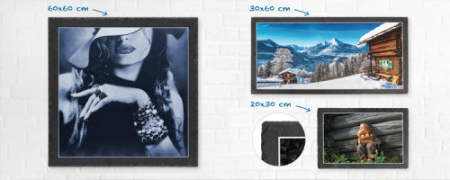 fotoCharly Foto auf Schieferstein einige Formate