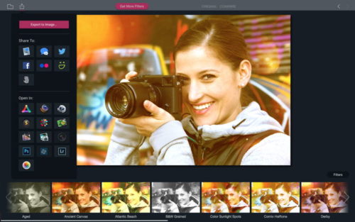 Macphun Filters Export (Effekt Turin) screen