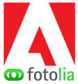 Adobe Systems und Fotolia Logos