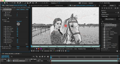 Akvis Sketch Video Classic Adobe AE 1000