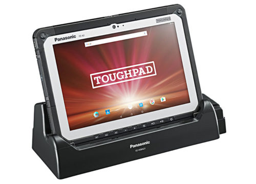 Panasonic Toughpad FZ-A2 im Cradle