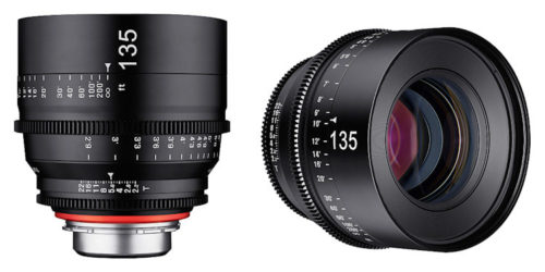 Samyang Xeen 135mm t2.2 front-side