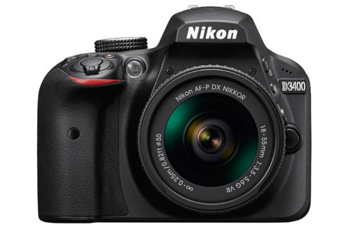 Nikon D3400 BK mit 18-55mm VR_frontal