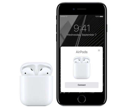 Apple AirPods und iPhone7 JetBlack
