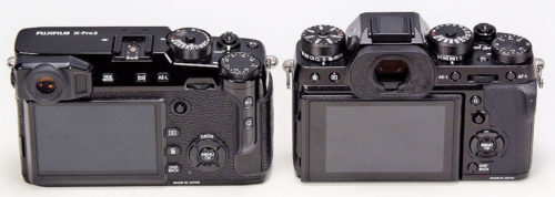 Fujifilm X-Pro2 vs X.-T2 back