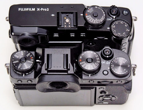 Fujifilm X-Pro2 vs X.-T2 top