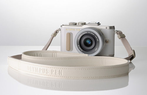  Olympus PEN_E-PL8 strap white_silve