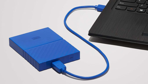  WD My Passport blue Notebook