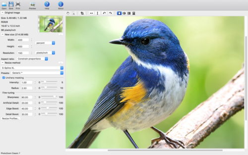 PhotoZoom Classic 7 Screenshot Mac