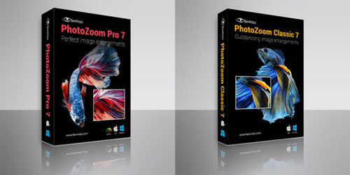 PhotoZoom Pro 7 und Classic 7 Boxshots