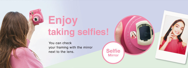 7S und Polaroid 300 Kameras Rosa CAIUL Hase Modell Nahlinse Selfie Spiegel Linse für Fujifilm Instax Mini 8 8 
