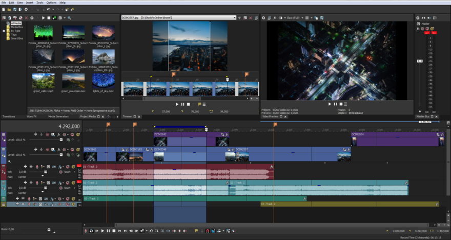 Magix Vegas Pro 15 Suite Screenshot