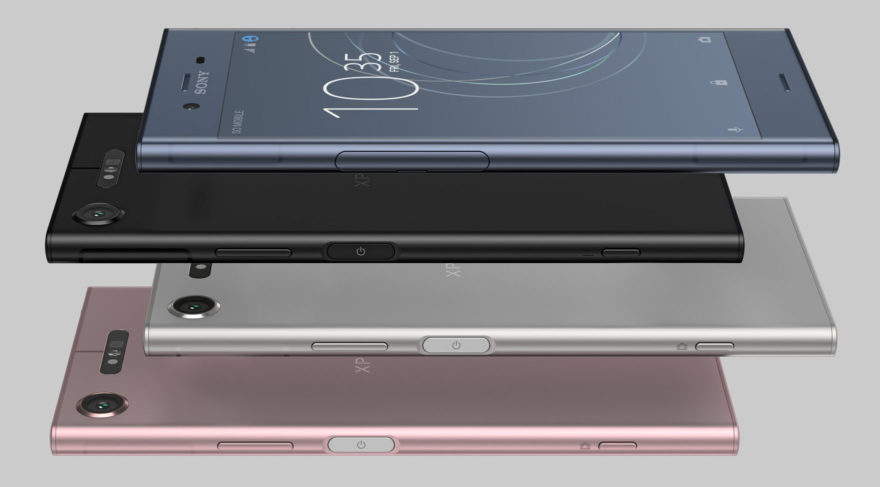 Sony Xperia XZ1 in vier Farbvarianten