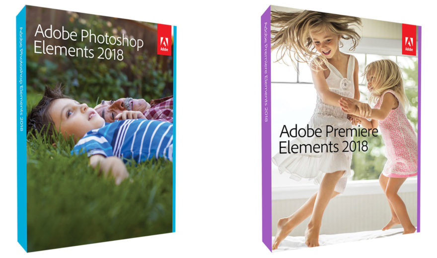 Adobe Photoshop Elements und Premiere Elements 2018 Boxen