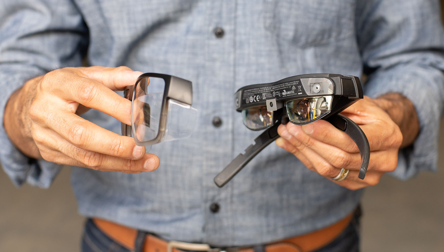 Brille statt Bildschirm: ThinkReality A3 Smart Glasses von Lenovo -   – Tagesaktuelle Fotonews