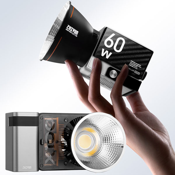 Zhiyun-Molus-G60-und-X100-kompakte-LED-Leuchten-f-r-Foto-Video