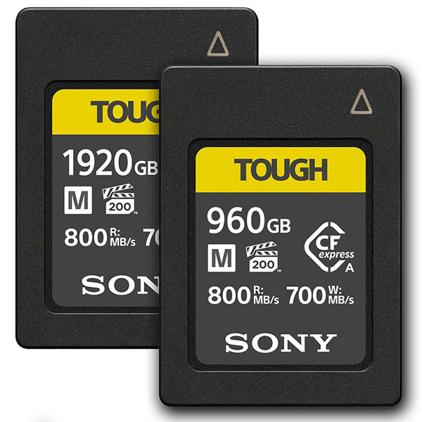 Sony bringt «CFexpress Typ A»-Speicherkarten mit 960 und 1920 GB